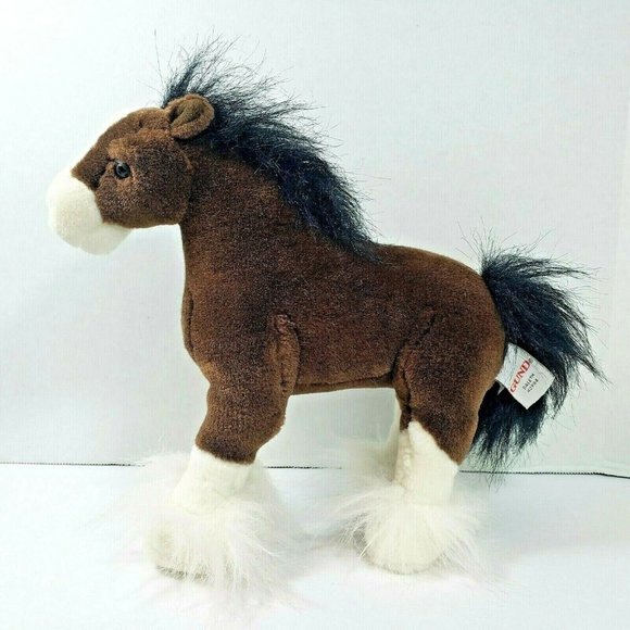 Gund Dale Clydesdale Horse Plush 11" Stuffed - Picture 1 of 11